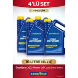 2025 Üretim Goodyear Mavi Pro Defense Antifriz 4X4 16L -36°C 4 Mevsim Dörtlü Set
