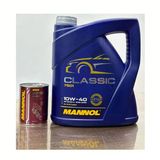 2025 Üretimli 10W40 Mannol Classic Yüksek Profesyonel 4L Motor Yağı Ve Motor Flush 300Ml İç Temizleyici Katkısı