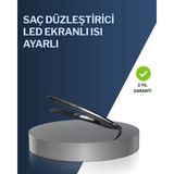 2025 Yeni Seri Dijital Ekranlı Isı Ayarlı Saç Düzleştirici Titanyum Kaplama A - TK002M-6VNG4 - Çok Renkli