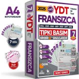 2025 Yks Ydt (Yabancı Dil Testi) Fransızca Ösym Çıkmış Soru Tıpkı Basım Deneme Paketi 7Li Türkiye G.