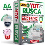 2025 Yks Ydt (Yabancı Dil Testi) Rusça Ösym Çıkmış Soru Tıpkı Basım Deneme Paketi 8Li Türkiye Geneli