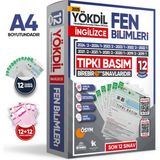2025 Yökdil İngilizce Fen Bilimleri Ösym Çıkmış Soru Tıpkı Basım Deneme Paketi 12Li Türkiye Geneli