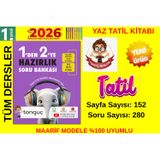 2026 1.Sınıf %100 Yeni Maarif Müfredat (1den 2ye Geçenler)Tüm Dersler Yaz Tatil Hazırlık Kitabı+Tablet Kalem