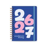 2026-2027 A5 Spiralli Renkli Akademik Ajanda 16 Aylık Motivasyon Sayfalı - 26-27