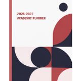 2026-2027 Academic Planner for College Students: Weekly & Monthly Layout with Dot Grid Notes | Red Edition | Aug 2026 – Aug 2027