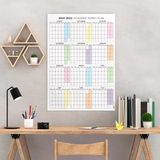 2026-2027 Akademik Duvar Takvimi, Ağustos Başlangıçlı, Academic Wall Calendar
