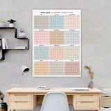 2026 -2027 Akademik Duvar Takvimi, Temmuz Başlangıçlı, Academic Wall Calendar