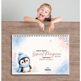 2026-2027 Akademik Takvimli 53 Haftalık Planlayıcı A4 Yatay - Sweet Penguin