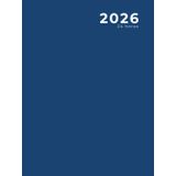 2026 , 24 horas: Diario / Planificador diario y agenda de citas lago, azul