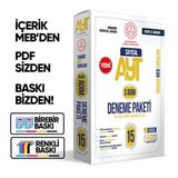 2026 3 Adım YKS-AYT Sayısal MEBİ Özgün Sorular 15li Deneme Fasikül Paketi Video Çözümlü BASKI ÜCRETİ