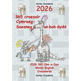 2026 365 croesair Cymraeg-Saesneg Un bob dydd: 2026 365 One-a-day Welsh-English Crosswords