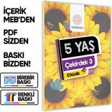2026 5 Yaş Okul Öncesi MEB Etkinlik Kitabı Çekirdek 3 Eğlenceli ve Öğretici Aktiviteler (A4 Renkli)