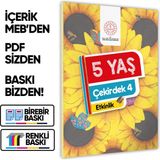 2026 5 Yaş Okul Öncesi MEB Etkinlik Kitabı Çekirdek 4 Eğlenceli ve Öğretici Aktiviteler (A4 Renkli)