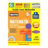 2026 6. Sınıf Master Matematik %100 Yeni Müfredat Beceri Temelli Zor Soru Bankası Seti+Kalem