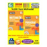 2026 6. Sınıf Master Matematik-Paragraf %100 Yeni Müfredat Beceri Temelli Zor Soru Bankası Seti