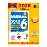 2026 6.Sınıf Yıl Boyu Matematik %100 Yeni Müfredat Soru Bankası Seti+Android Kalem