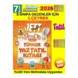 2026 7.Sınıf Ünlüler Jett 8 E Geçenler İçin Etkinlikli Yeni Müfredat Yaz Tatil Kamp Kitap+Dokunmatik Kalem
