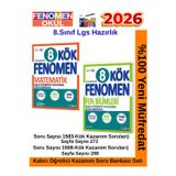 2026 8.Sınıf Kök Matematik-Fen Bilimleri Kalıcı Öğretici Kazanım Soru Bankası(1583-1568 Soru)