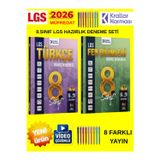2026 8.Sınıf Lgs Hazırlık Türkçe -Fen Bilimleri 8 Farklı Yayın Branş Deneme Seti+Android Kalem