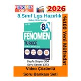 2026 8.Sınıf Türkçe A (8A)Video Çözümlü Kolay-Orta Seviye Soru Bankası(1373 Soru)