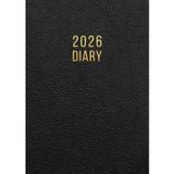 2026 A4 Page A Day: One Page Per Day Daily Diary Planner & Organizer for 365 Days, dated from Jan 2026 to Dec 2026, Fully Lined Journal Notebook with Calendars, To-Do List and Notes | Black Cover