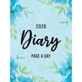 2026 A4 Page A Day: One Page Per Day Daily Diary Planner & Organizer for 365 Days, dated from Jan 2026 to Dec 2026, Fully Lined Journal Notebook with Calendars, To-Do List and Notes | Blue Daisies