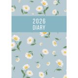 2026 A5 Page a Day: One Page Per Day Daily Diary Planner & Organizer for 365 Days, dated from Jan 2026 to Dec 2026, Fully Lined Journal Notebook with Calendars, To-Do List and Notes | Daisy Flowers