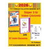 2026 Apotemi Tyt Türkçe 15 Deneme+345 Tyt Türkçe 10 Deneme+Kr Frekans Tyt Türkçe 10 Deneme Seti