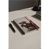 2026 Atatürk Ajanda Premium Sert Kapak Özel Baskı 17X24 Cm Lastikli Ajanda Atatürk Kapaklı Gümüş Gri Ofs907ata