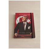 2026 Atatürk Günlük Ajanda 17X24 Cm Lastikli Atatürk Kapaklı Ofis Ev İşyeri Günlük Ajanda Planlayıcı Ofs907ata