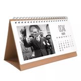 2026 Atatürk Takvimi - Atatürk Fotoğraflı 2026 Masa Takvimi - Kahverengi