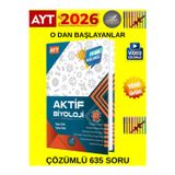 2026 Ayt Aktif Öğreten Biyoloji 0'Dan Başlayanlara Öğreten Konu Anlatımlı Soru Bankası Kitabı
