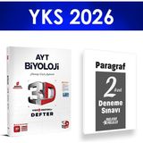 2026 Ayt Biyoloji Video Ders Defteri 3D Yayınları Paragraf Deneme Hediye