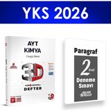 2026 Ayt Kimya Video Ders Defteri 3D Yayınları Paragraf Deneme Hediye