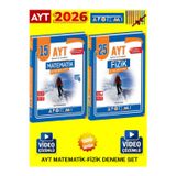 2026 Ayt Matematik 15'Li & Fizik 25'Li Sayısal Deneme Seti + Tablet Kalem