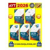 2026 Ayt Tüm Dersler 0 Dan Başlayanlara (M-G-F-K-B)5 Kitap Öğreten Konu Anlatımlı Soru Bankası Seti