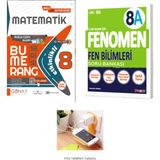 2026 Bumerang 8.sınıf Matematik Konu Anlatım + Fenomen 8A Fen Soru Bankası Set Priz Tutuculu