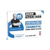 2026 Edu Kariyer Coğrafyanın Kodları 2026 KPSS-AGS 35 Günde Haritalarla Kodlamalarla Coğrafya Video Ders Kitabı