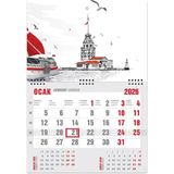 2026 Ekonomik Gemici Takvimi Denizci Duvar Takvimi 33x47,5 cm