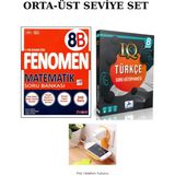 2026 Fenomen 8b Matematik + Paraf Iq 8.sınıf Türkçe Set Priz Tutucu Hediye