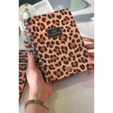 2026 Haftalık Ajanda Spiralli A5 12 Aylık Leopard - Çok Renkli - Genel
