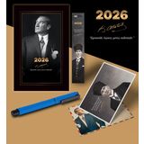 2026 İstikbal Atatürk Ajandası Ayraç Kartpostal Kalem - Mavi