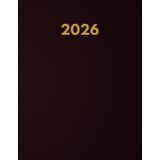 2026: Kalender 2026 Buchkalender a4, 1 Seite Tag mit Zeiteinteilung, 365 Tage, Terminkalender, Office Planer, Kalenderbuch