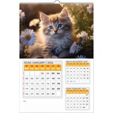 2026 Kedi Duvar TAKVİMİ-33X48 cm Ebat- Planlama Seçeneği Ile Birlikte - MODEL1