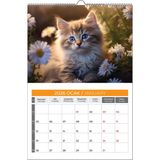 2026 Kedi Duvar TAKVİMİ-33X48 cm Ebat- Planlama Seçeneği Ile Birlikte - MODEL2-PLANLAMA
