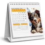 2026 Köpek Color Masa Takvimi 16x15 cm