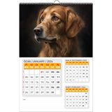 2026 Köpek Duvar Takvimi 33X48 Cm-Planlamalı Model Seçeneği ile - MODEL1 - DUVAR TAKVİMİ