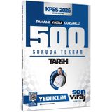 2026 KPSS AGS Son Viraj Serisi Tarih Tamamı Yazılı Çözümlü 500 Soruda Genel Tekrar Kampı 9786258537499 Yediiklim Yayınları