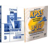 2026 Kpss Coğrafya Tamamı Çözümlü Soru Bankası - 3 Deneme