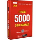 2026 Kpss Genel Yetenek Genel Kültür Efsane 5000 Soru Bankası Pegem Yayınları